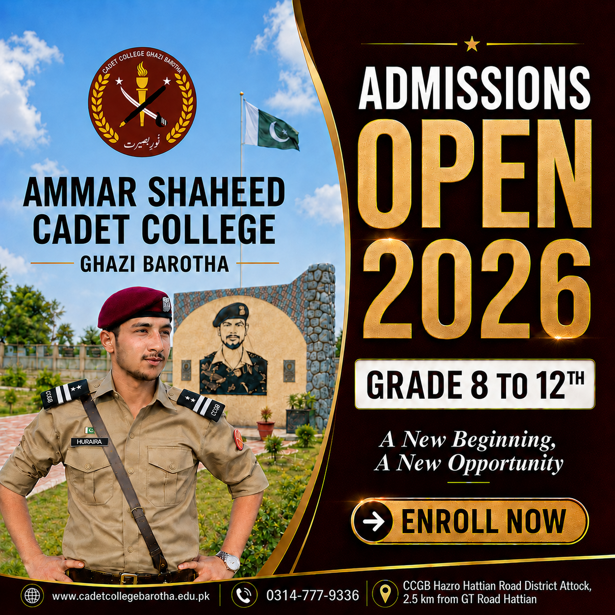 Admissions Open 2026 — Grade 8 to 12 — Enroll Now
